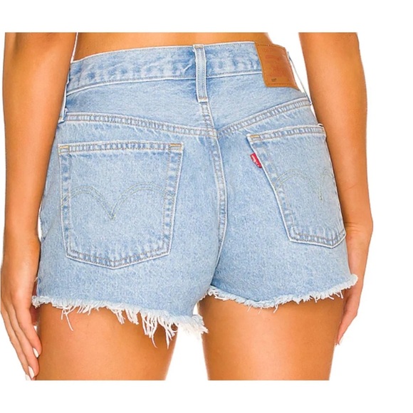 LEVI'S 501 High Rise Original Shorts | Denim | Blue - Picture 4 of 6